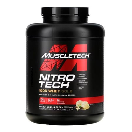مسل تك نيترو تك 100% واي جولد بروتين - Muscletech Nitro-Tech 100% Whey Gold Protein