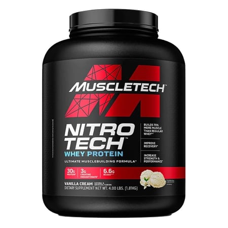 مسل تك نيترو تك واي بروتين - MuscleTech Nitro-Tech Whey Protein