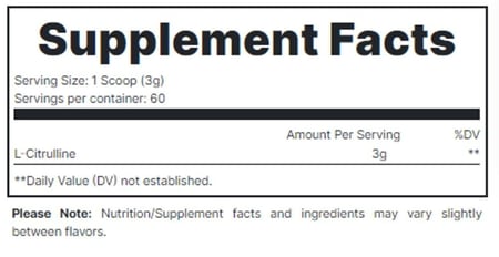 ريدكون1 - إل-سترولين بمب ماقبل التمرين (180 جم) Redcon1 - L-Citrulline Basic Training
