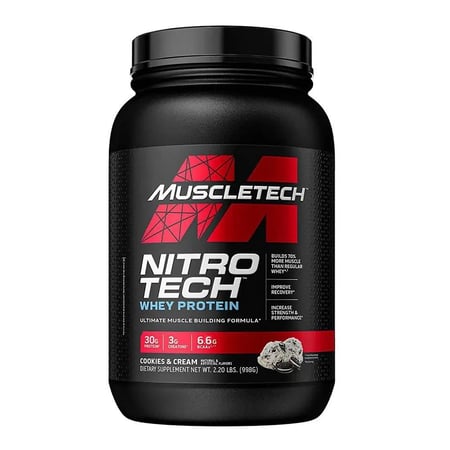 مسل تك نيترو تك واي بروتين - MuscleTech Nitro-Tech Whey Protein