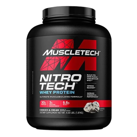 مسل تك نيترو تك واي بروتين - MuscleTech Nitro-Tech Whey Protein