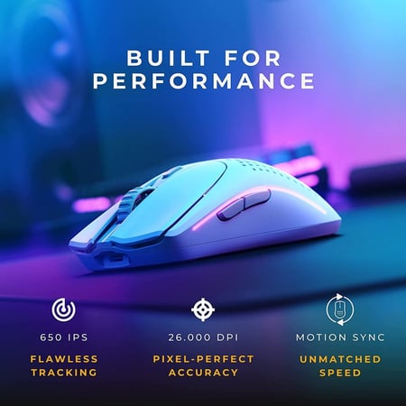 Glorious Model O 2 Wireless Matte White Gaming Mouse