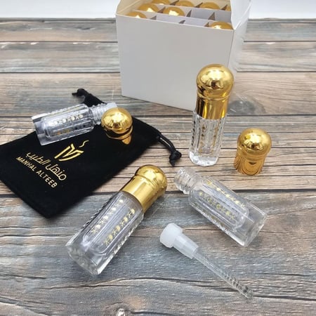 زجاج أرباع تولة فخم سيفين ونخلة ميل زجاج