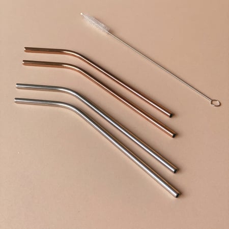 اعواد شراب ستنلس ستيل - مجموعة من خمسة قطع