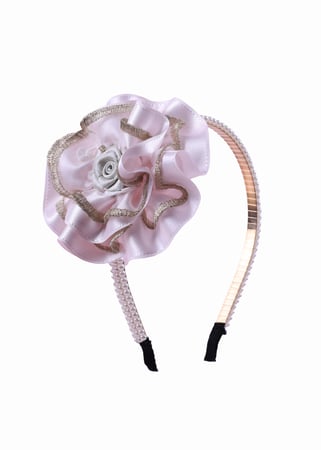 طوق لولو وردي وذهبي