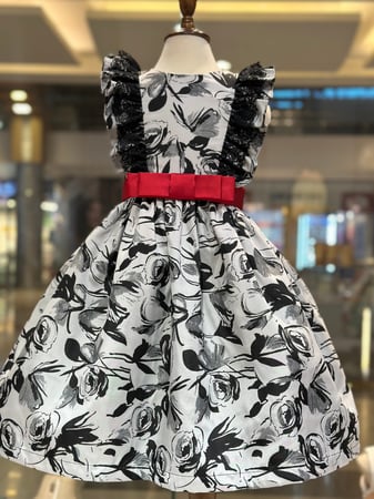 فستان Black flowers