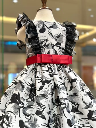 فستان Black flowers