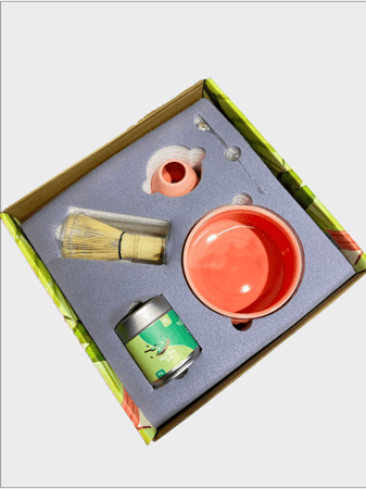 مجموعة ادوات تحضير الماتشا ( زجاج شفاف ) | Matcha Teaware Set