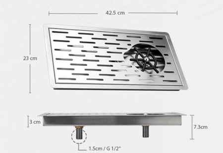 رينزر غسيل الاكواب والادوات 23*42.5 سم | Glass Rainser