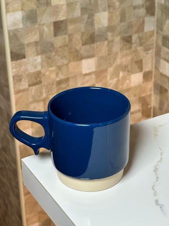 كوب قهوة سيرامك مميز - كحلي