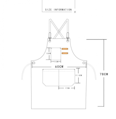 مريلة الباريستا - اللون رمادي | BARISTA APRON