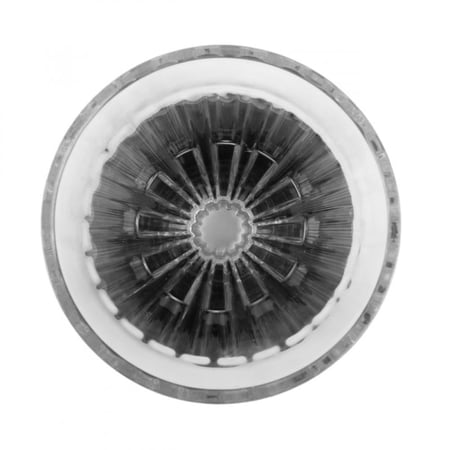 قمع V60 كرستال زجاج بقاعدة باللون الابيض 02 - تايمور | Timemore Crystal Eye Glass Metal Holder