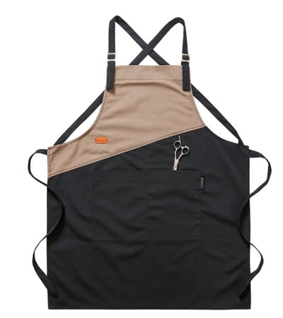 مريلة الباريستا - اللون اسود + بيج | BARISTA APRON