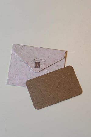 كرت مع ظرف - مقاس صغير