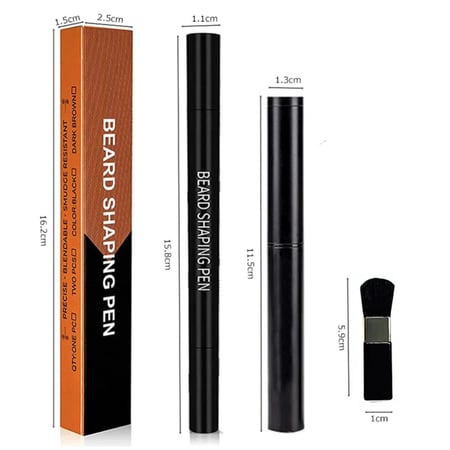 مجموعة أقلام لملء اللحیة مقاومة للماء