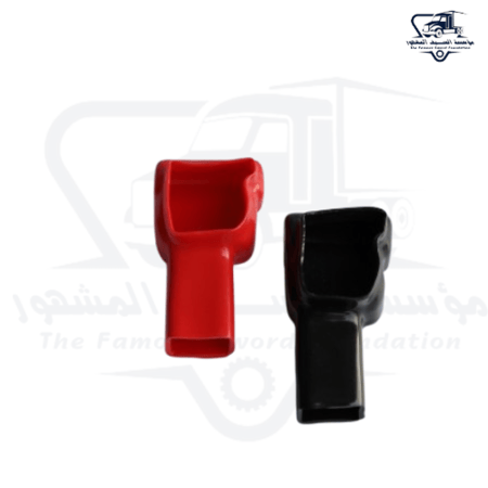 طقم غطاء اصبع بطارية اسود احمر