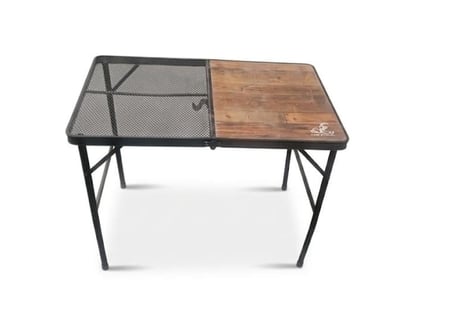 طاولة قابلة للطي مع شبك تنشيف