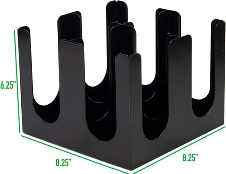 ستاند حامل ومنظم اكواب ورقية - مربع 4 خانات - أساس