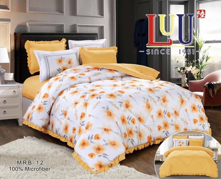 MRB لحاف منفوخ مشجر وجهين ميكروفايبر - مزدوج