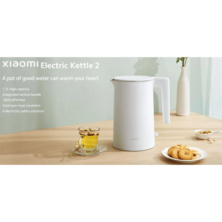 غلاية ماء شاومي بسعة 1.7 لتر وبقوة 1800 واط BHR5928HK - اللون أبيض