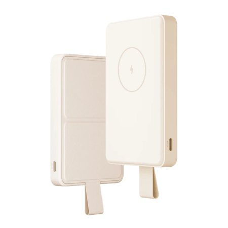 شاومي شاحن مغناطيسي متنقل بتقنية الماج سيف بسعة 6000 مللي أمبير BHR9074GL - اللون بيج