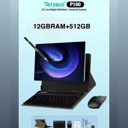 تابلت 512GB -Telzeal P100 مع ملحقات