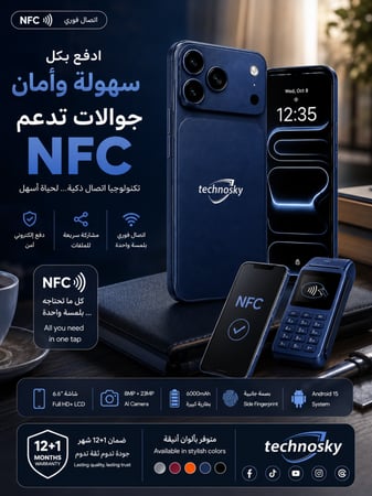 ايفون - تيكنو سكاي 17 برو ماكس - NFC