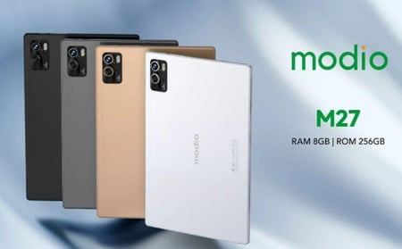 تابلت موديو M27 بشاشة 10 بوصة ودعم 5G معالج قوي بطارية
