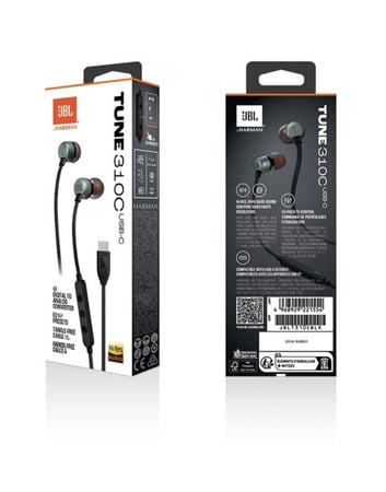 استمتع بصوت نقي وجودة عالية مع سماعة سلكية JBL 310C بتقنية تايب سي