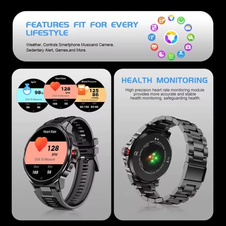 ساعة ذكية Kalobee SK50 Pro - تصميم عصري ومزايا متقدمة للرجال