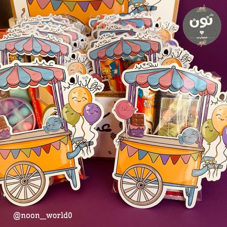 صندوق 12 توزيعة عربة الحلويات