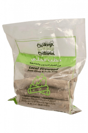 حطب محلي الوطنية من أشجار الزيتون والفاكهة 5 كجم