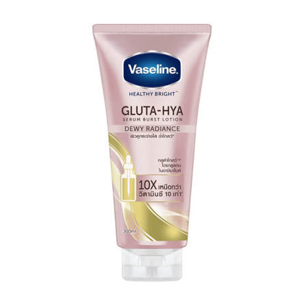 فازلين هيلثي برايت جلوتا-هايا سيروم بيرست لوشن ديوي راديانس Vaseline
