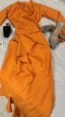 فستان ساره برتقالي