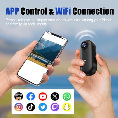 كاميرا بحجم الابهام -1080p- مع ذاكرة 64g