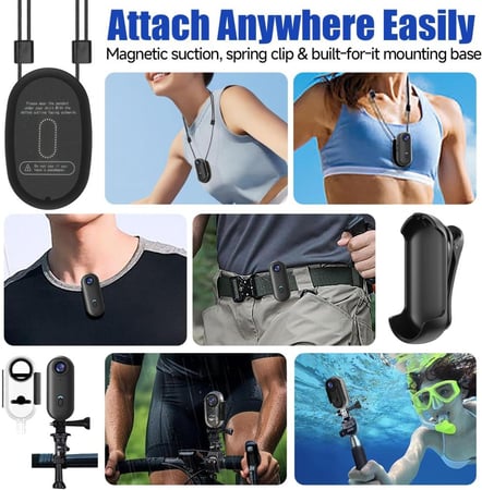 كاميرا بحجم الابهام - 4K - مع ذاكرة 64g