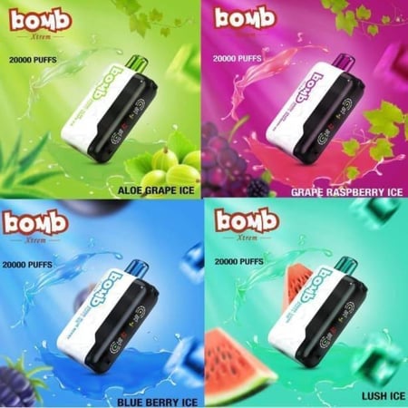 سحبة بومب 20000 موش خوخ ايس BOMB 20000 PUFFS PEACH ICE