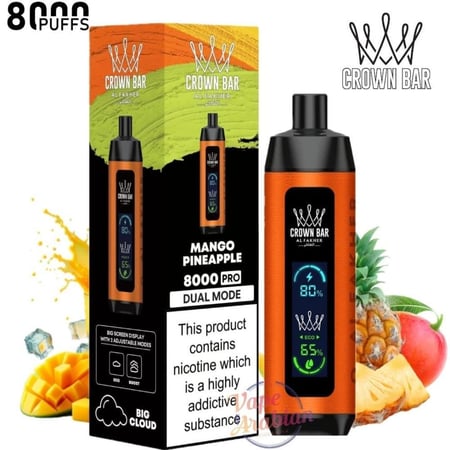 سحبة الفاخر كراون بار برو 8000 سحبة اناناس مانجو AL FAKHER CROWN BAR P