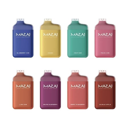سحبة مزاج سليم 5500 سحبة عنب ايس MAZAJ SLIM 5500 PUFFS GRAPE ICE