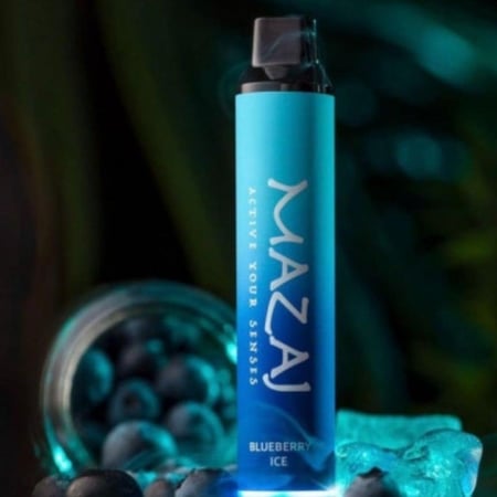 سحبة مزاج بنكهة التوت الازرق ايس 3000 موشة-MAZAJ Titan BLUEBERRY ICE 3