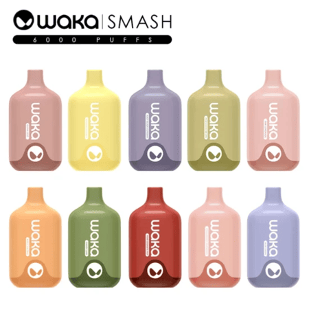 واكا سماش 6000 سحبة تفاح WAKA SMASH 6000 PUFFS APPLE SURGE