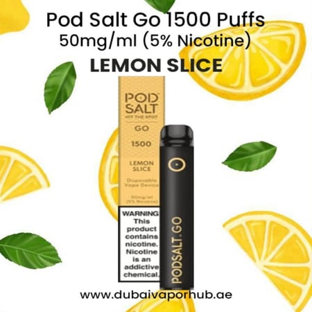 بود سولت 1500 سحبة ليمون POD SALT 1500 PUFFS LEMON SLICE