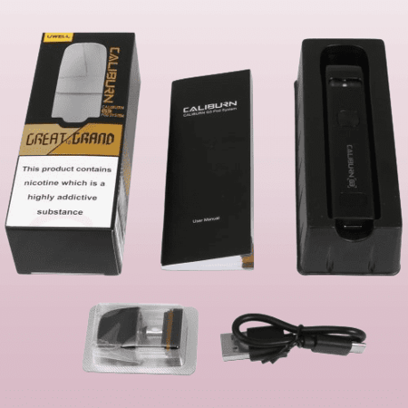 جهاز كاليبرن جي 3 الجديد كليا مع شاشة الكترونية Uwell Caliburn G3 Pod