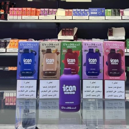 برو مود ايكون 6000 سحبة مكس الرمان ICON PRO MODE 6000 PUFFS MIXED POME