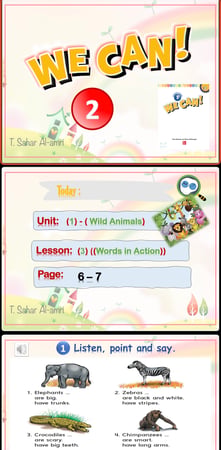 We Can2-2 (Wild Animals ) U1 L3- Words in Action