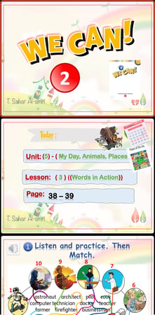 We Can2-2  ( My Day, Animals, Places U5-L3 )-Words in Action