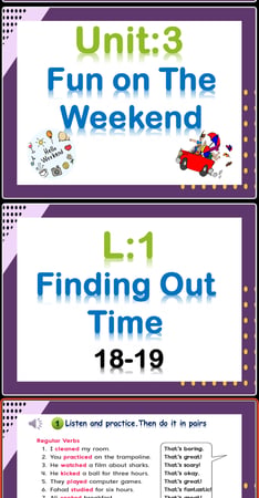 WC3-2- U3 L1-FunOn The Weekend-Finding Out Time