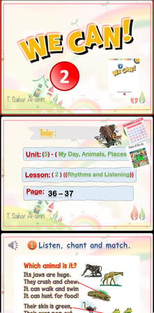 We Can2-2  ( My Day, Animals, Places U5-L2 )-Rhythms and Listening