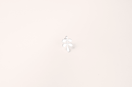 أقراط المورينجا  - فضي