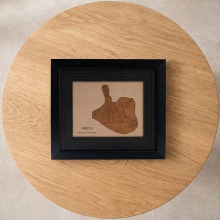 لوحة خريطة مكة المكرمة